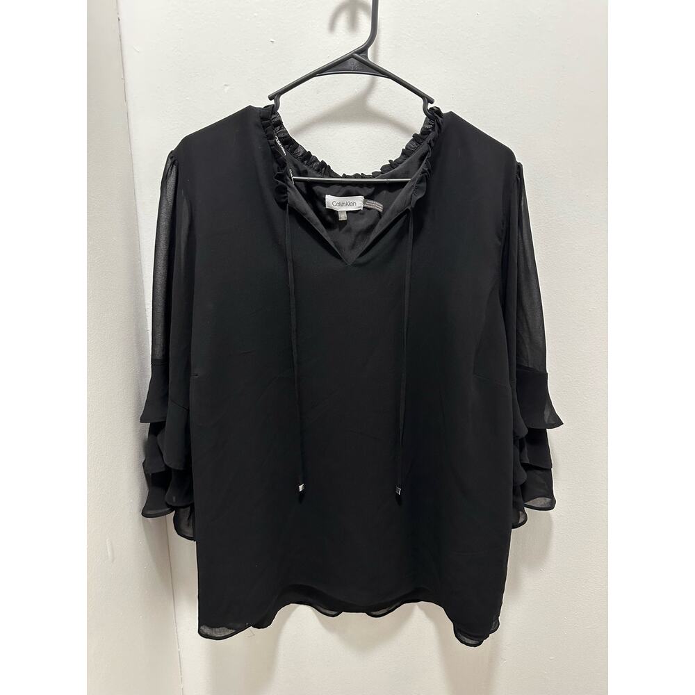 Calvin Klein Black Top Blouse
